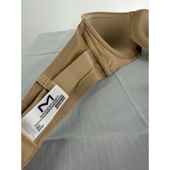 NEW Maidenform Womens 36C Pushup Plus Shaping Strapless Bra with 5-Way Straps - Picture 9 of 9